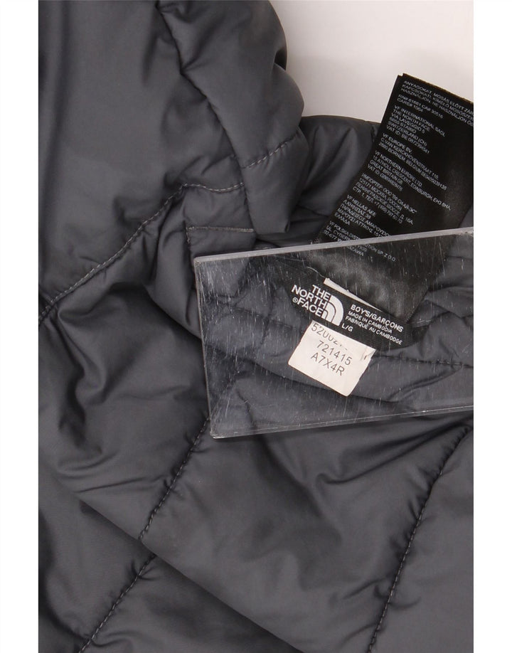 The North Face Chaqueta acolchada para niños 11-12 años Grande Gris Colorblock