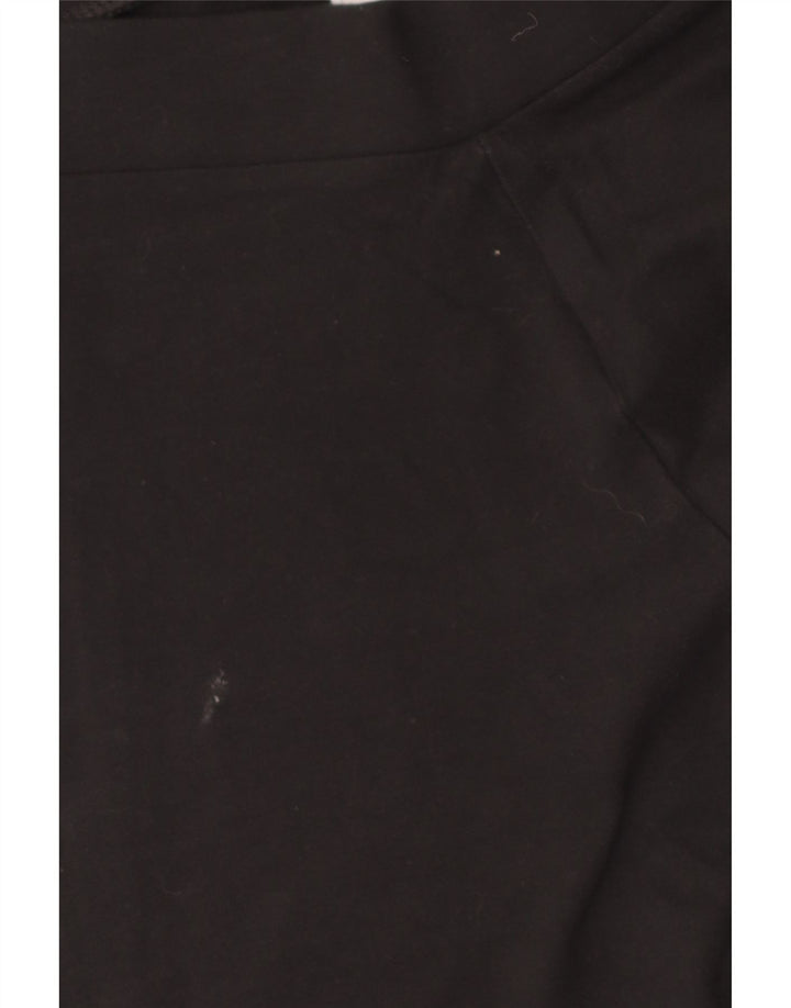 Adidas Womens Leggings UK 14 Large Black Cotton