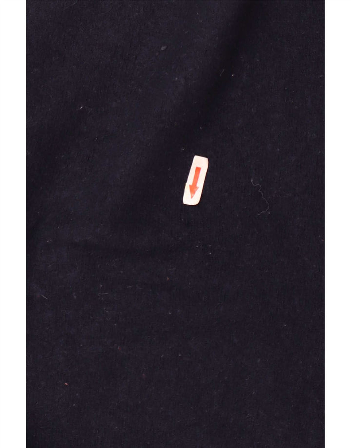 Zara Hombre Jersey Cuello Redondo Jersey XL Lana Azul Marino