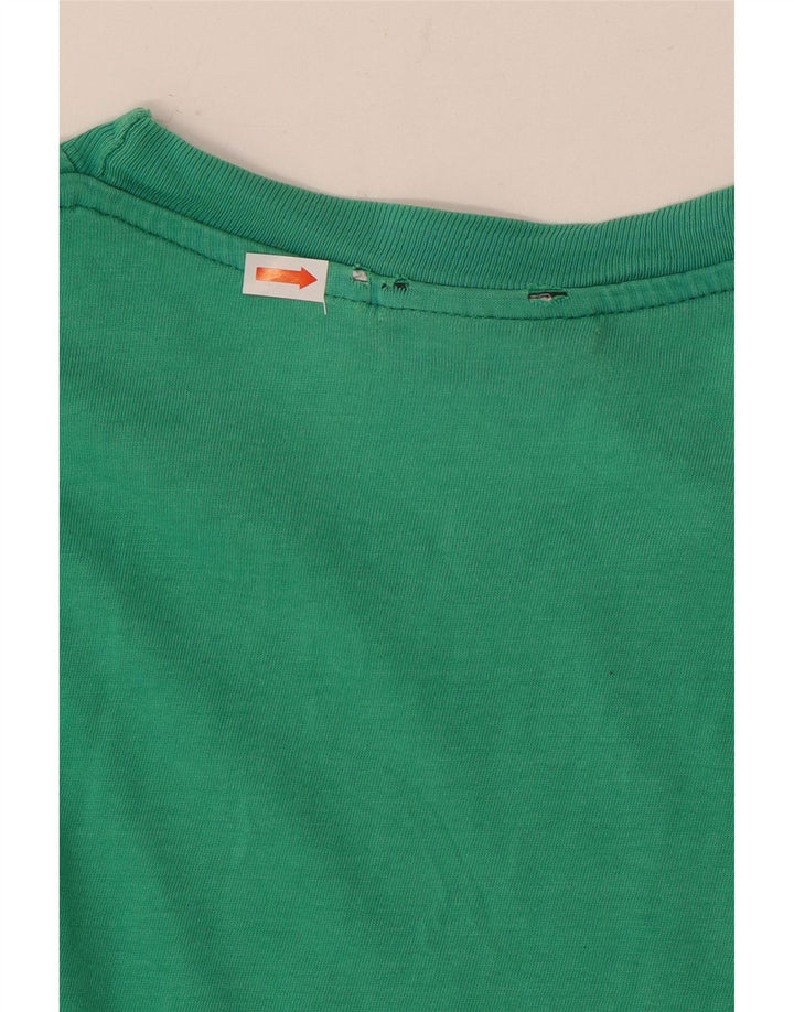 Kappa Hombre Camiseta Gráfica Top Verde Medio