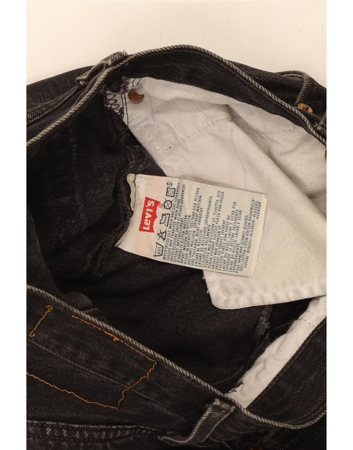 Levi's Vaqueros Rectos Mujer W28 L28 Algodón Negro