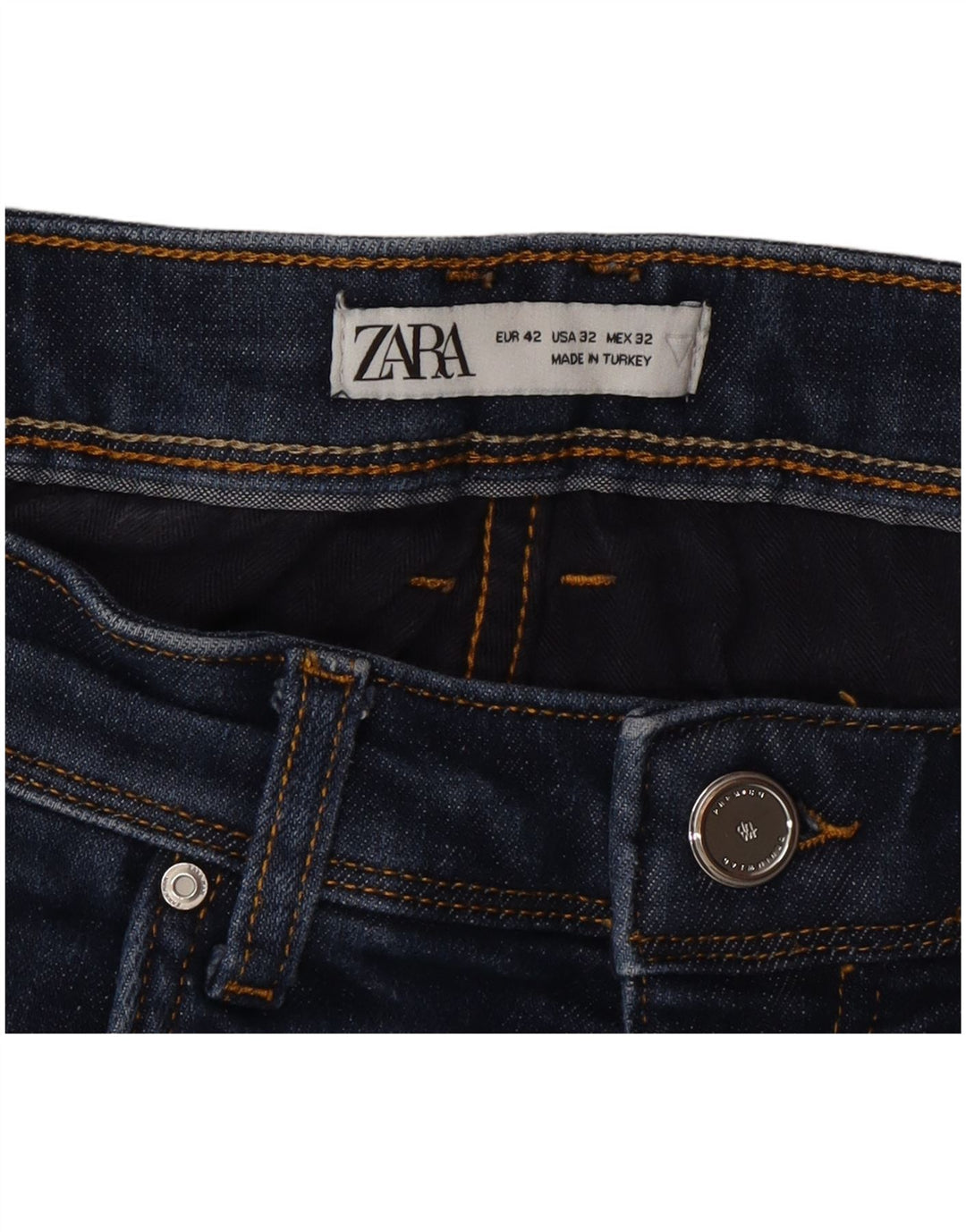 Zara Mens Slim Jeans EU 42 Grande W32 L26 Azul
