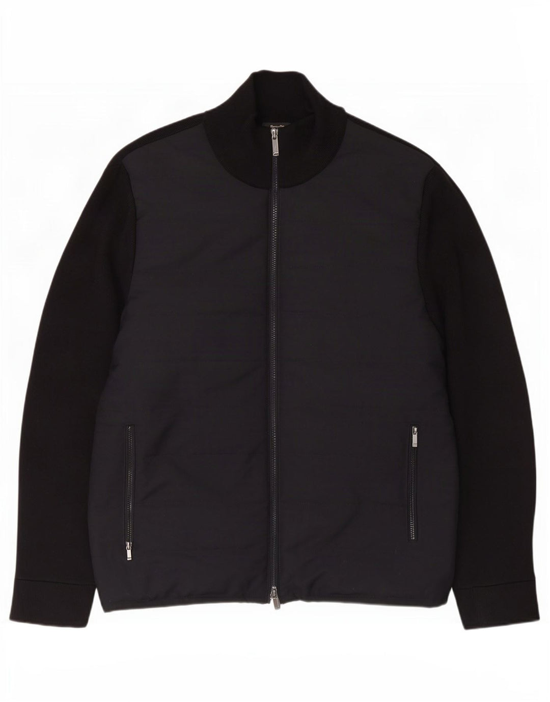 Massimo Dutti Cazadora Bomber Hombre UK 42 XL Algodón Negro