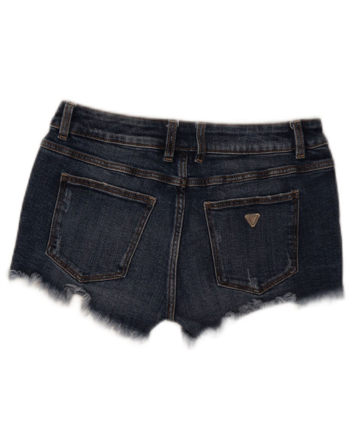 Guess Shorts Vaqueros Mujer W26 Small Azul Marino