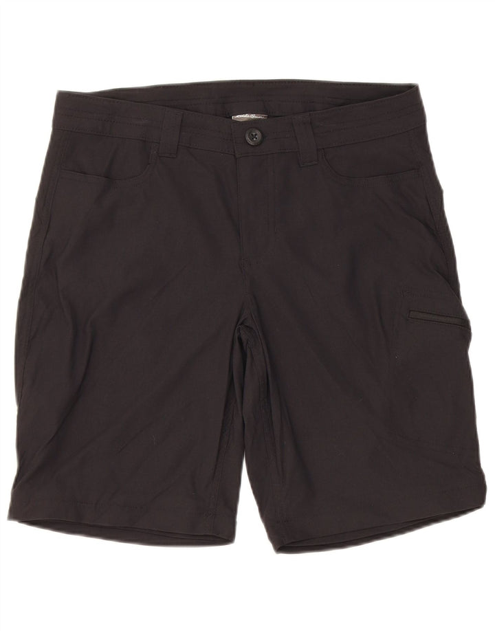 Eddie Bauer Pantalones cortos de senderismo para mujer US 8 Medium W30 Nylon negro