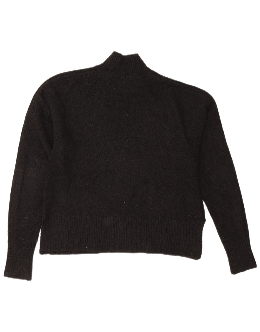 Jack Wills Suéter extragrande con cuello de tortuga para mujer UK 8 Small Negro