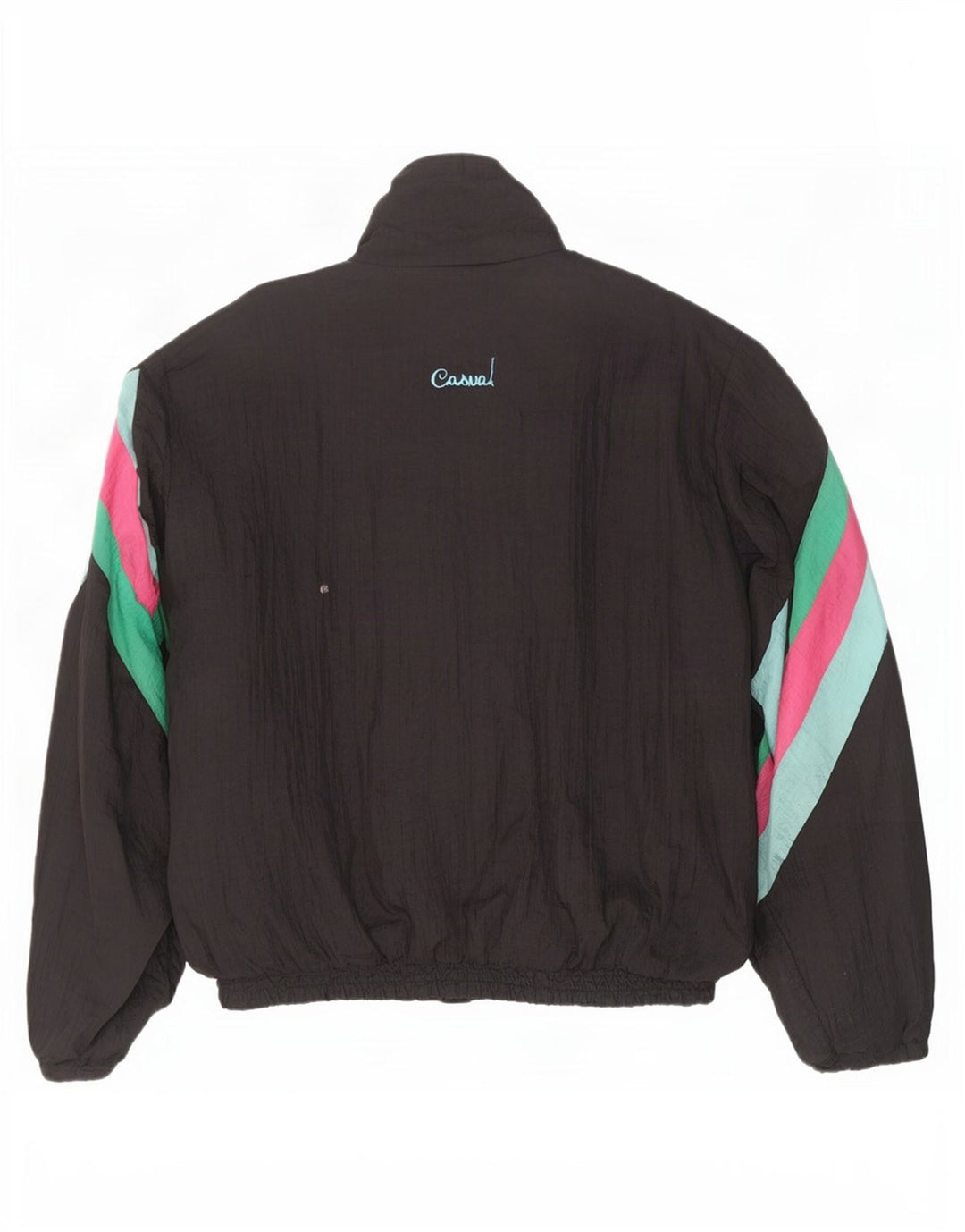 Creation Chaqueta de chándal para hombre XL Negro Colorblock Poliamida