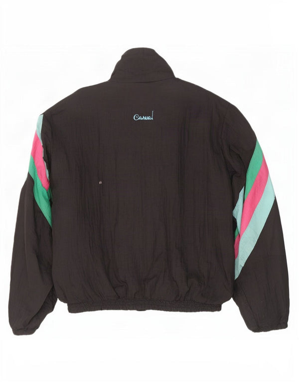 Creation Chaqueta de chándal para hombre XL Negro Colorblock Poliamida