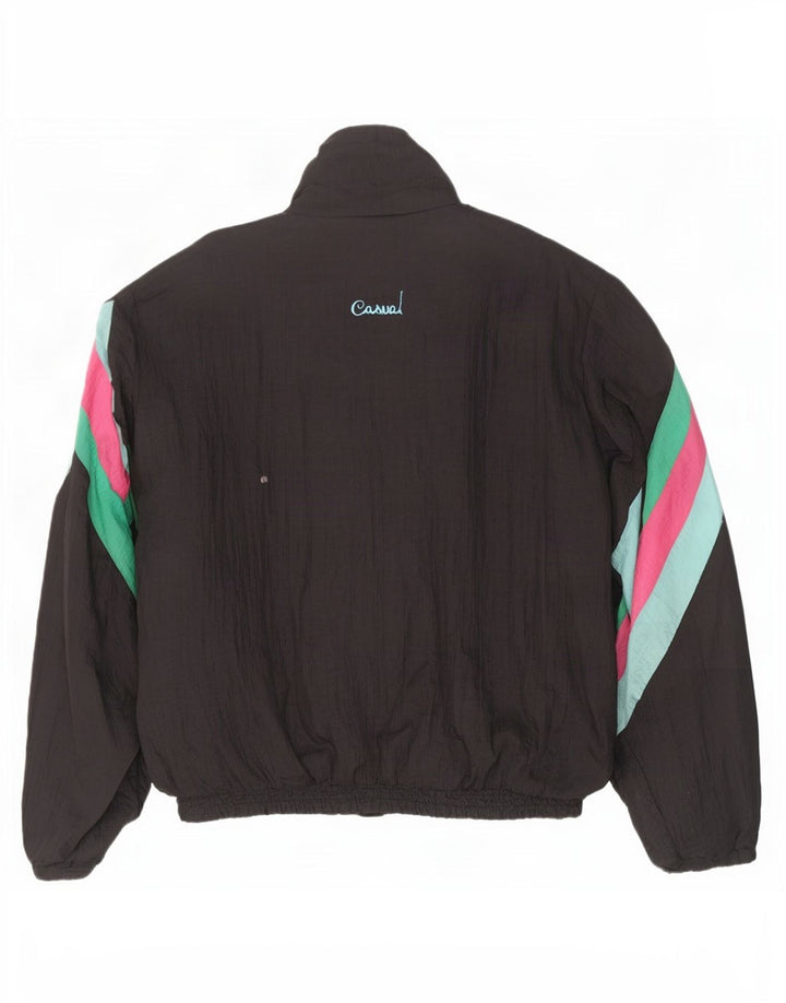 Creation Chaqueta de chándal para hombre XL Negro Colorblock Poliamida