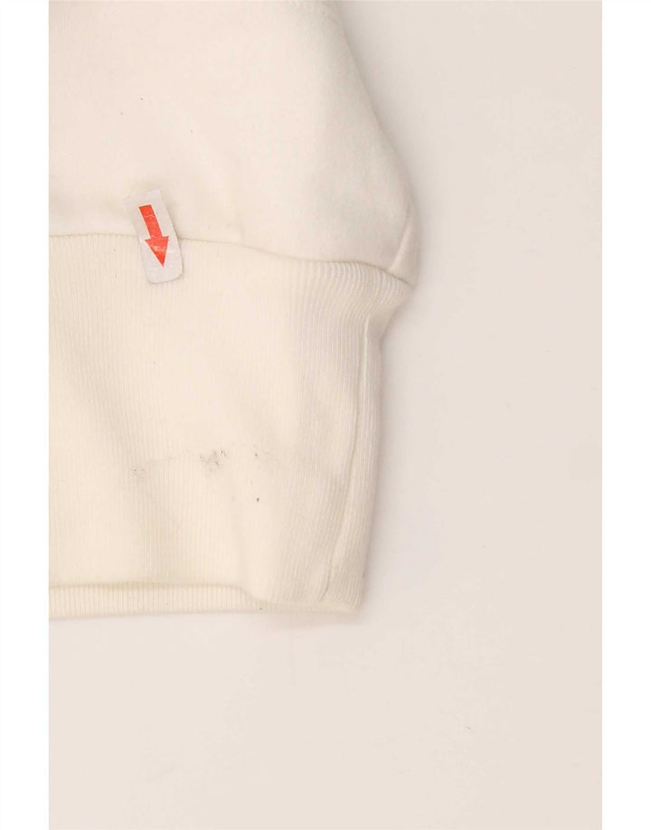Adidas Mujer Graphic Sudadera con capucha Jumper IT 44 Medio Blanco