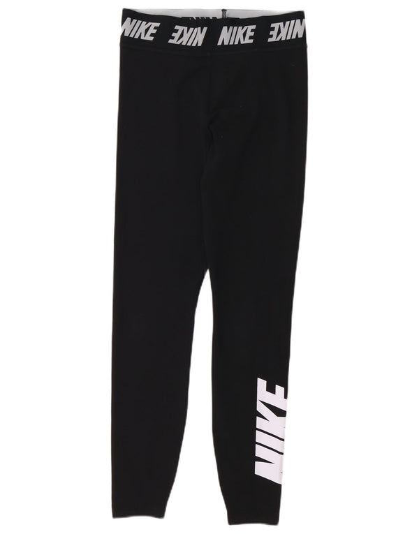 Nike Leggings gráficos para mujer UK 8 Small Algodón negro
