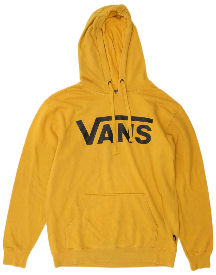 Vans Hombre Sudadera Con Capucha Gráfica Jersey De Algodón Amarillo Medio