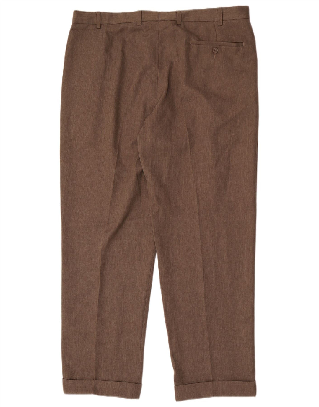 Marks & Spencer Pantalón de traje con pinzas para hombre W38 L31 Poliéster gris
