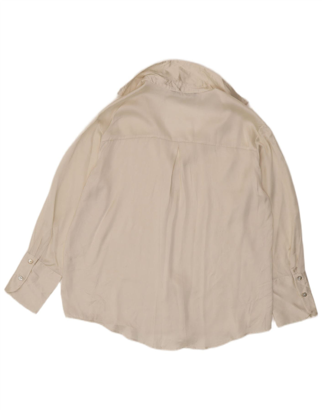 Zara Mujer Blusa Camisera Extragrande UK 44 Medium Blanco