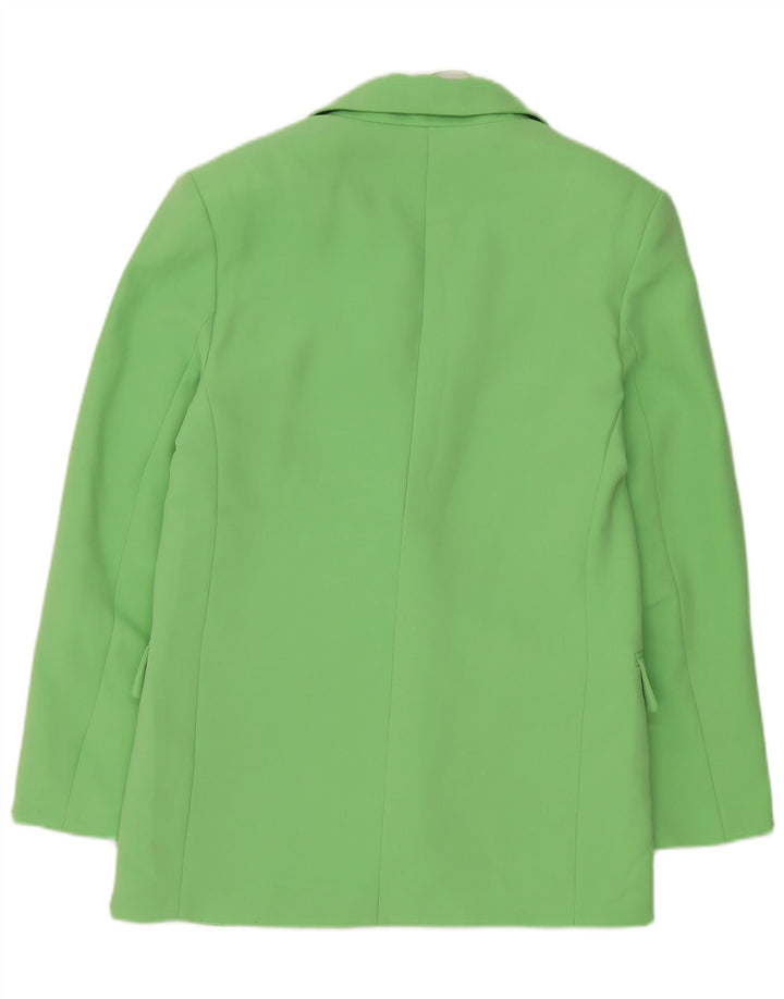Zara Chaqueta tipo blazer extragrande con 1 botón para mujer UK 6 XS Poliéster verde
