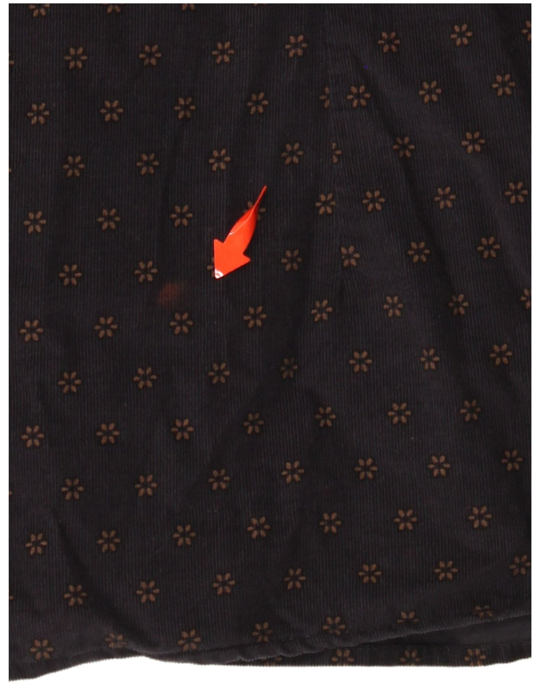 TED BAKER Camisa de pana para hombre Talla 6 2XL Algodón floral azul marino