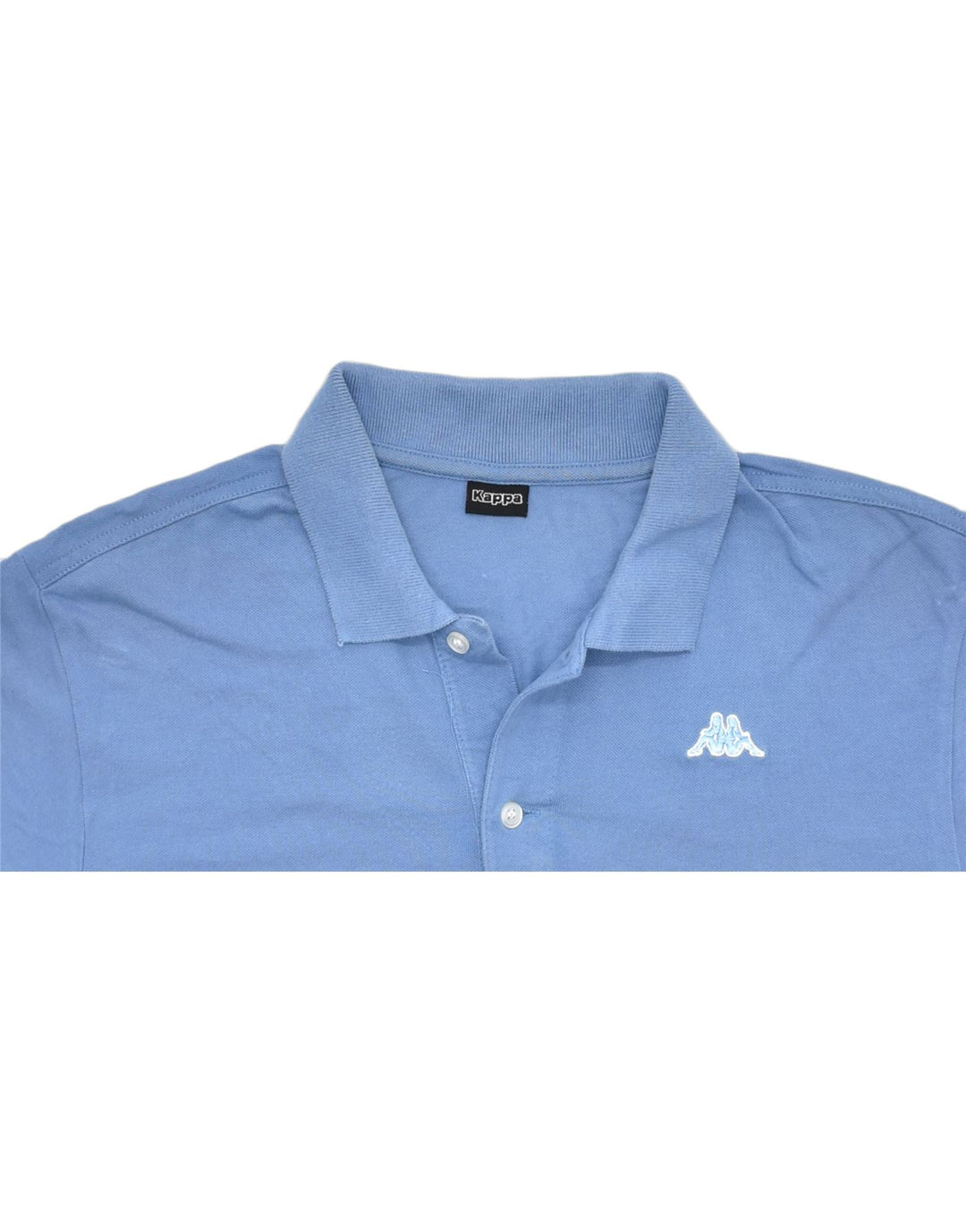 KAPPA Mens Polo Shirt Medium Blue Cotton | Vintage | Thrift | Second-Hand | Used Clothing | Messina Hembry 