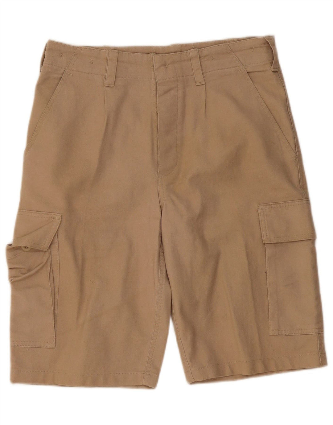 VINTAGE Pantalones cortos cargo para hombre IT 46 Pequeño W32 Algodón beige