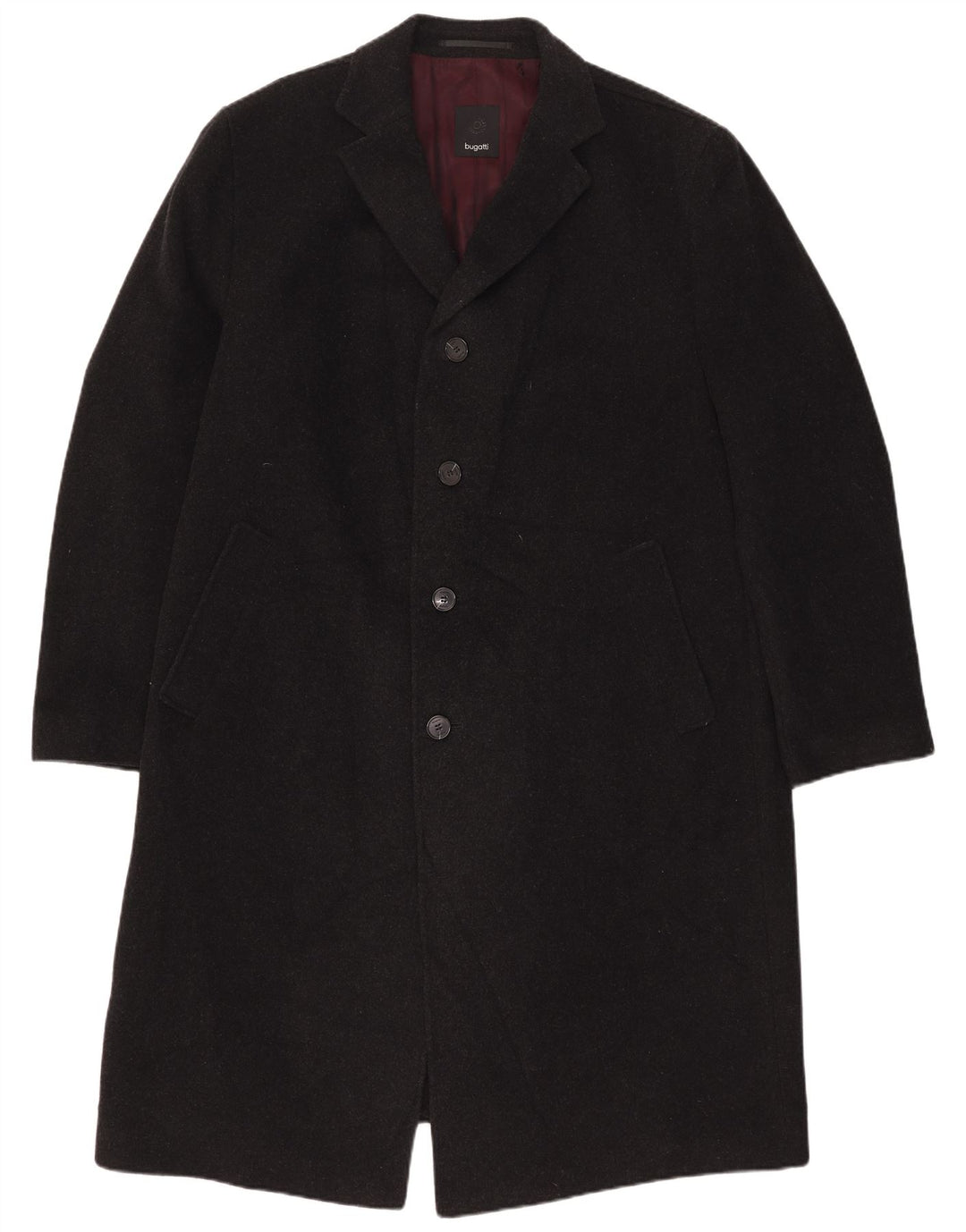 Abrigo Bugatti Hombre UK 42 XL Lana Gris