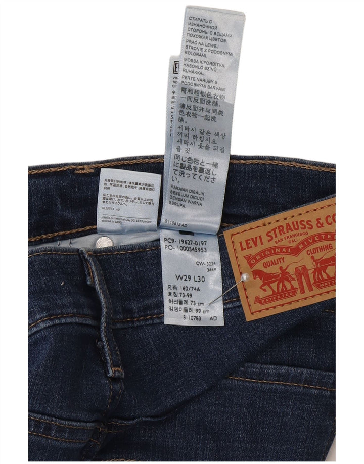 Levi's Mujer 312 Shaping Slim Jeans W29 L30 Algodón Azul
