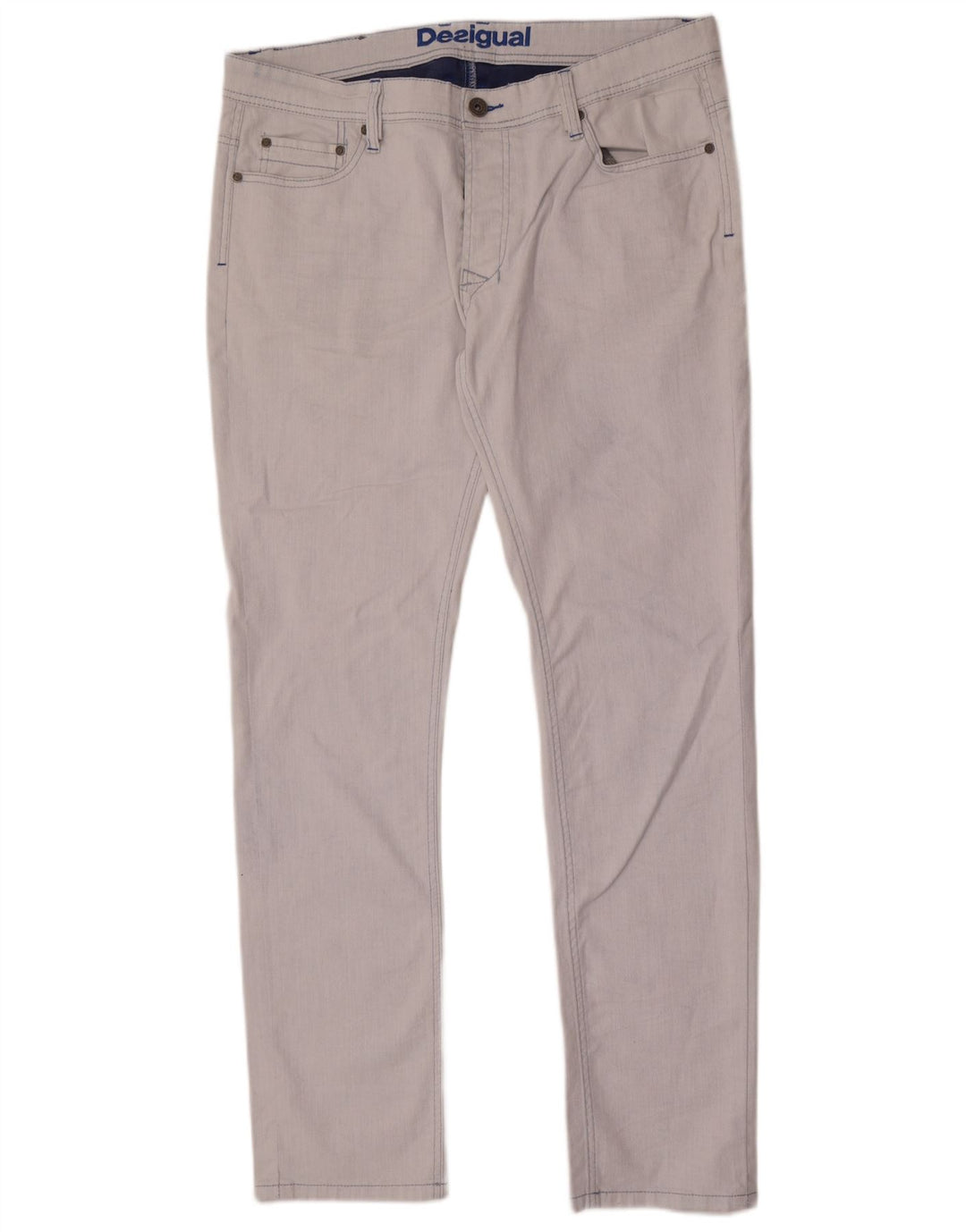Vaqueros Desigual Hombre Slim W36 L33 Algodón Azul
