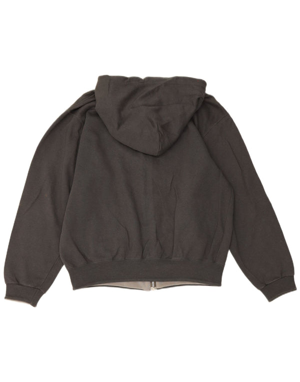 Champion Sudadera con capucha y cremallera para hombre, tamaño grande, algodón gris