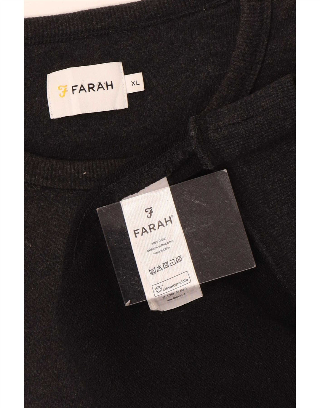 Farah Hombre Sudadera Jumper XL Gris Algodón