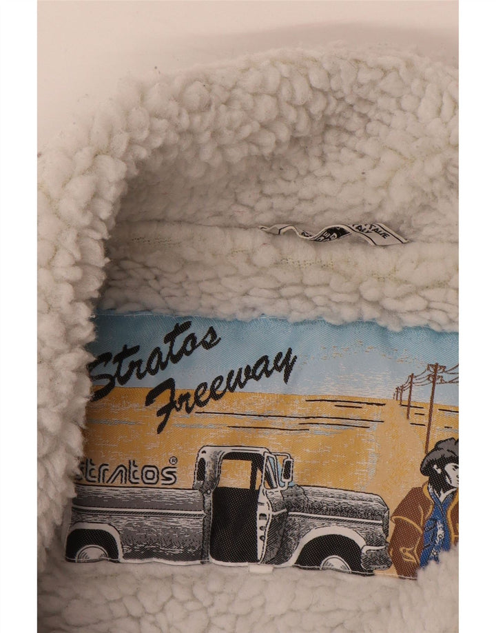 STRATOS Chaqueta vaquera Sherpa para hombre UK 42 XL Algodón azul