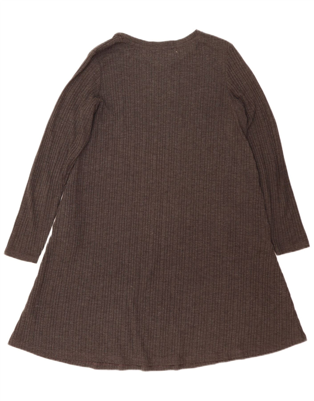 Marks & Spencer Vestido tipo jersey de manga larga para mujer UK 44 Poliéster gris grande