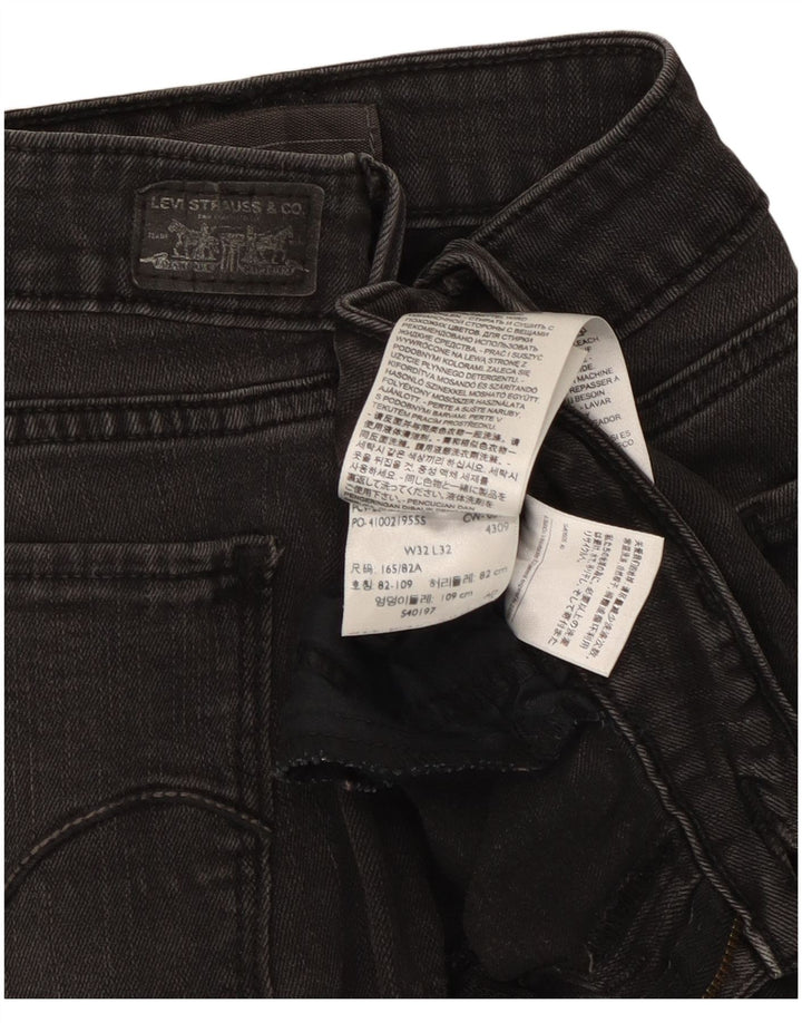 Levi's Mujer Legging Bootcut Jeans W32 L32 Algodón Negro