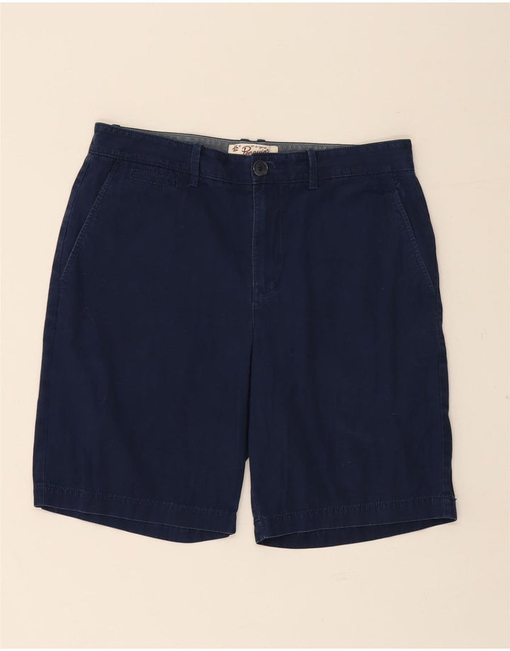 PENGUIN Pantalones cortos chinos para hombre W32 Algodón azul marino mediano