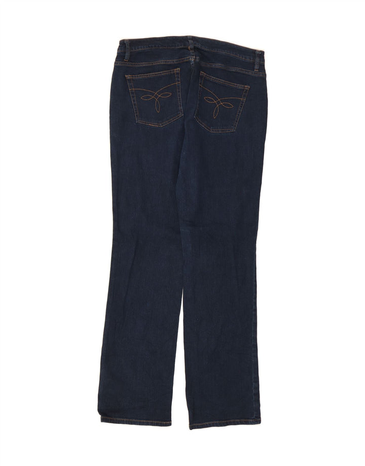 CHAPS Womens Straight Jeans US 12 Large W34 L32 Navy Blue Vintage Chaps and Second-Hand Chaps from Messina Hembry 