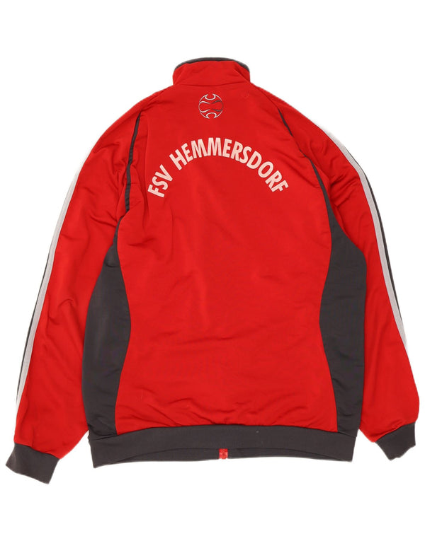 Adidas - Chaqueta de chándal gráfica para niños, 15-16 años, color rojo