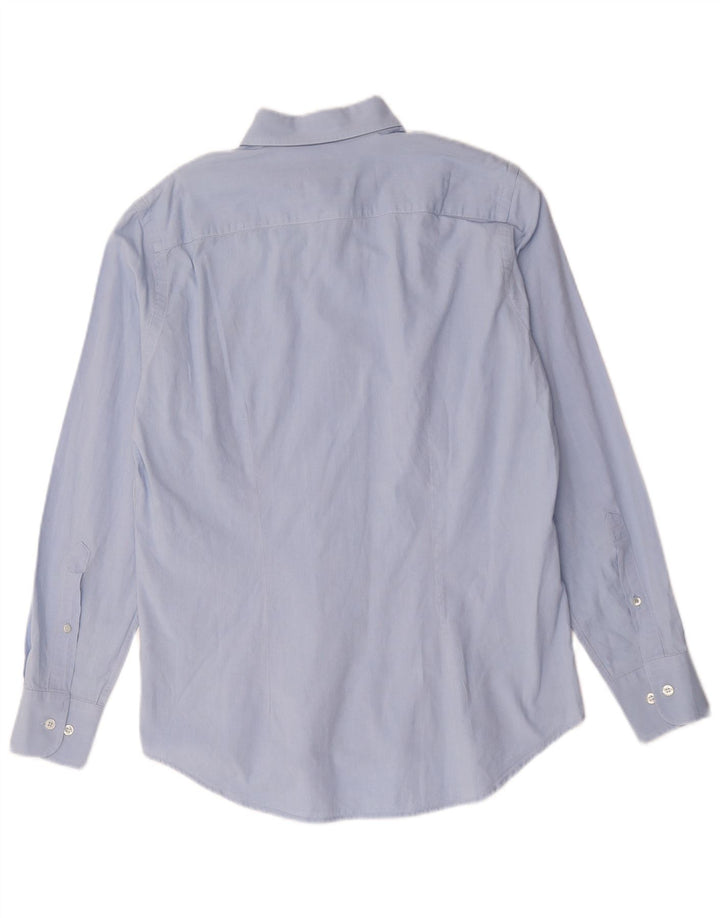 FRED PERRY Camisa Slim Fit Hombre Algodón Azul Medio