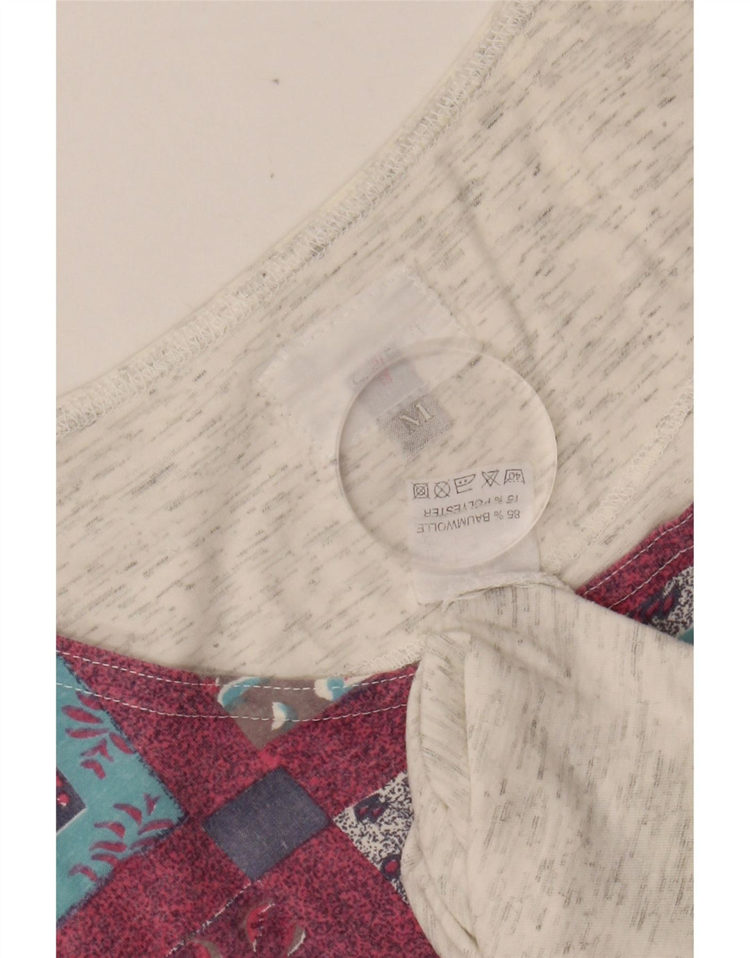 TAKE FIVE Camiseta sin mangas estampada para hombre Algodón gris medio con bloques de color