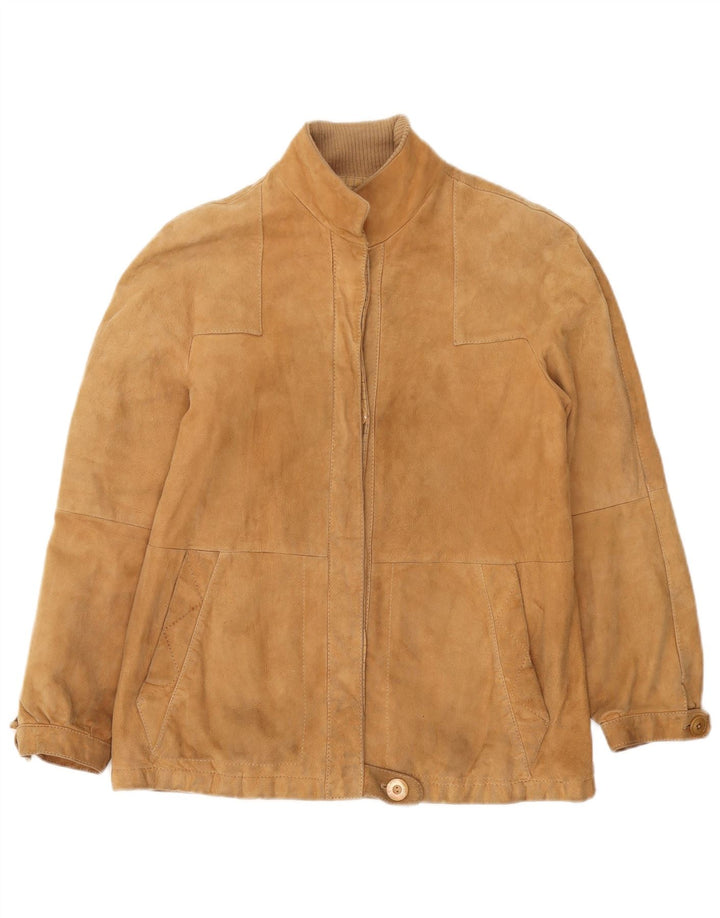 Chaqueta de ante vintage para mujer IT 44 Beige medio