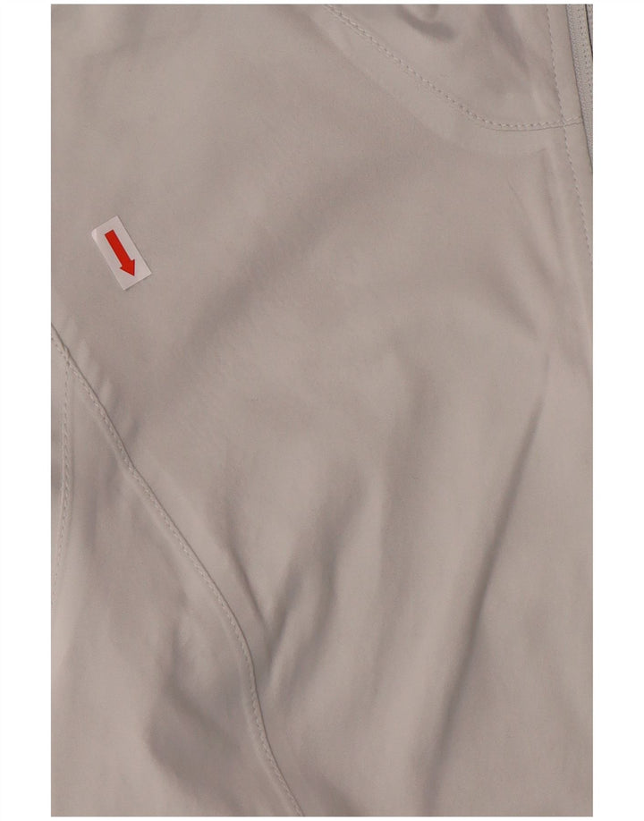 THE NORTH FACE Chaqueta impermeable con capucha para mujer UK 44 Poliéster gris grande