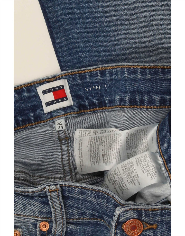 Tommy Hilfiger Vaqueros rectos para hombre W32 L27 Algodón azul