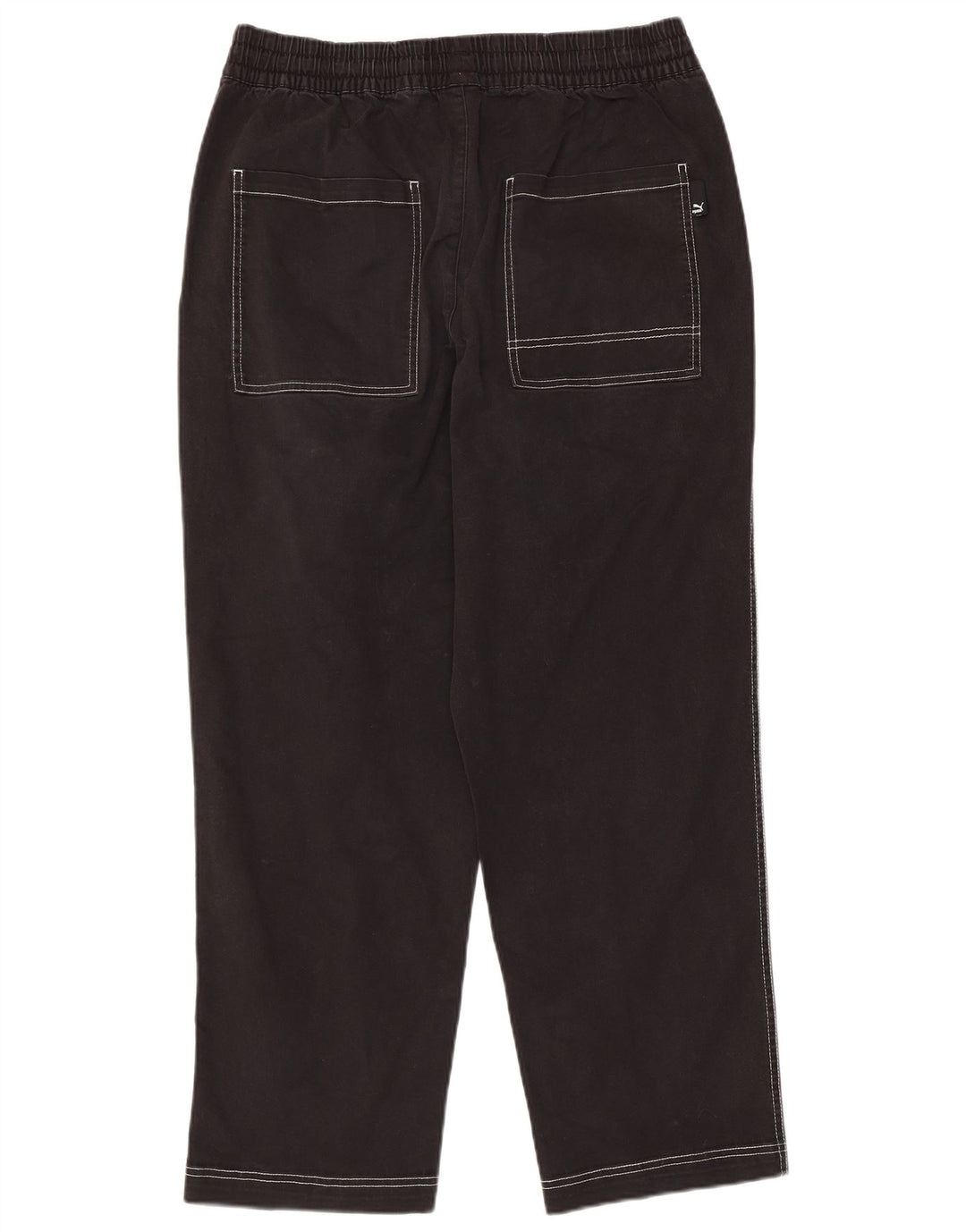 Puma Pantalones Casuales Rectos para Hombre Grande W34 L27 Negro