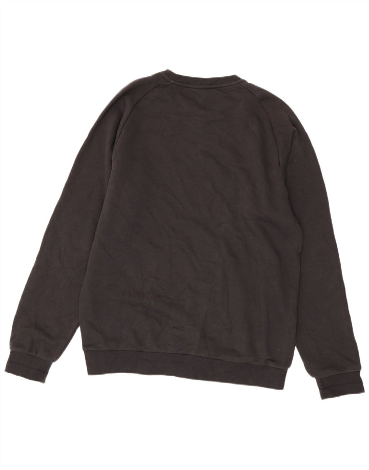ADIDAS Hombre Sudadera Jumper Grande Algodón Negro