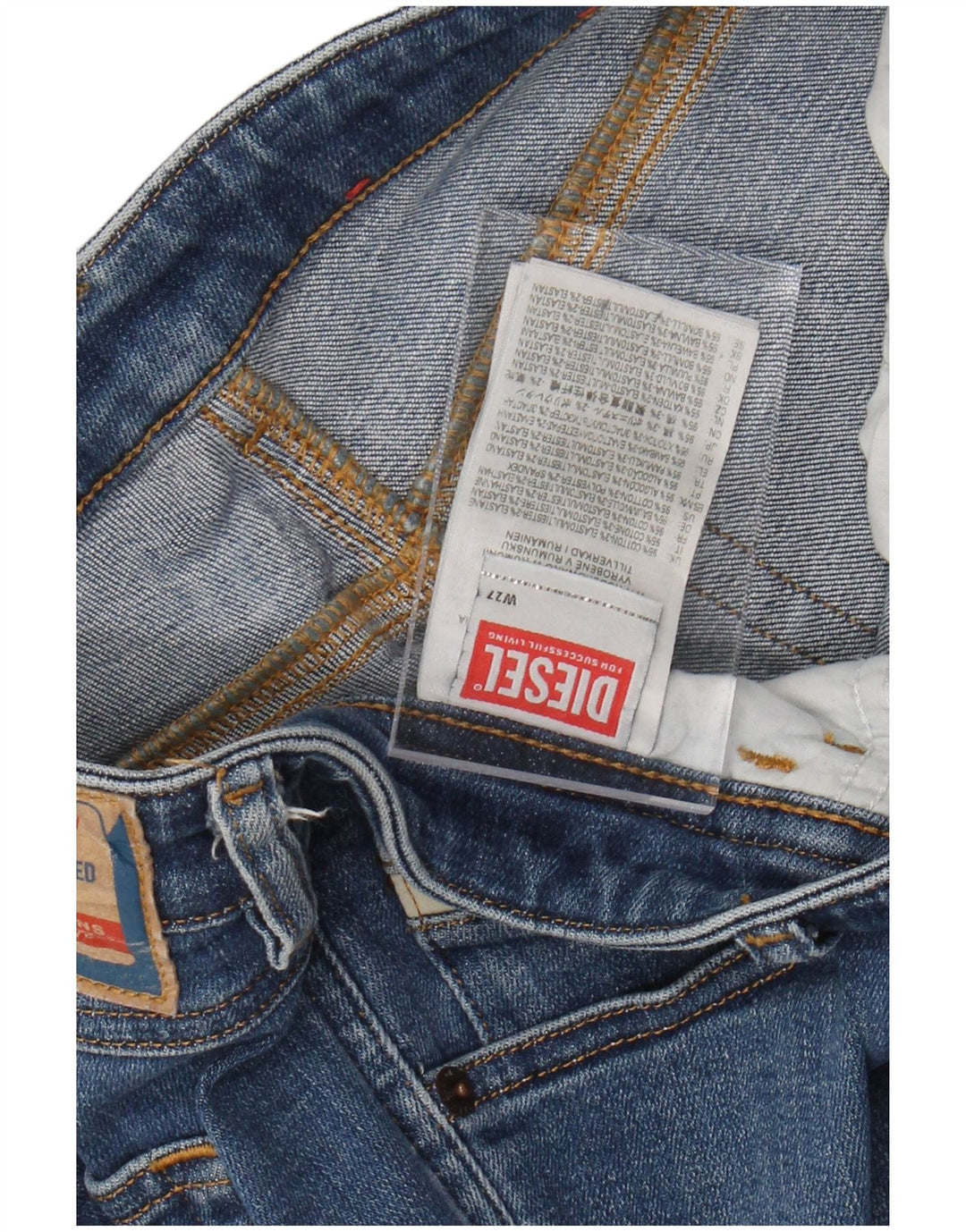 DIESEL Vaqueros Pitillo Mujer W27 L28 Algodón Azul