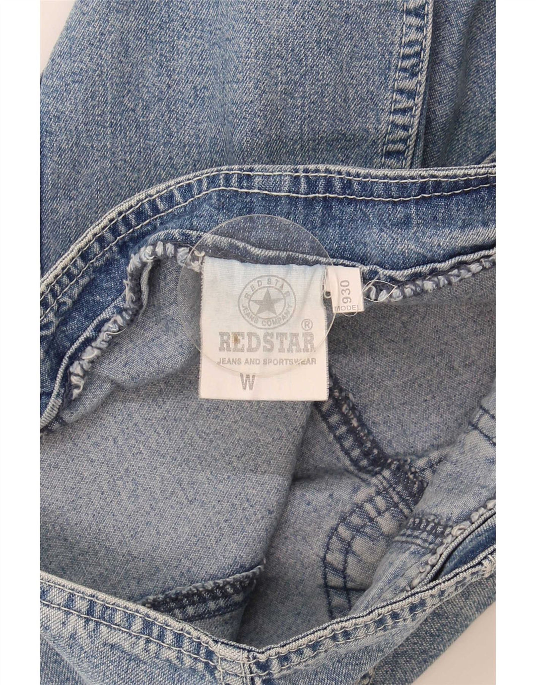 Vintage mujer mini falda de mezclilla W27 pequeño algodón azul