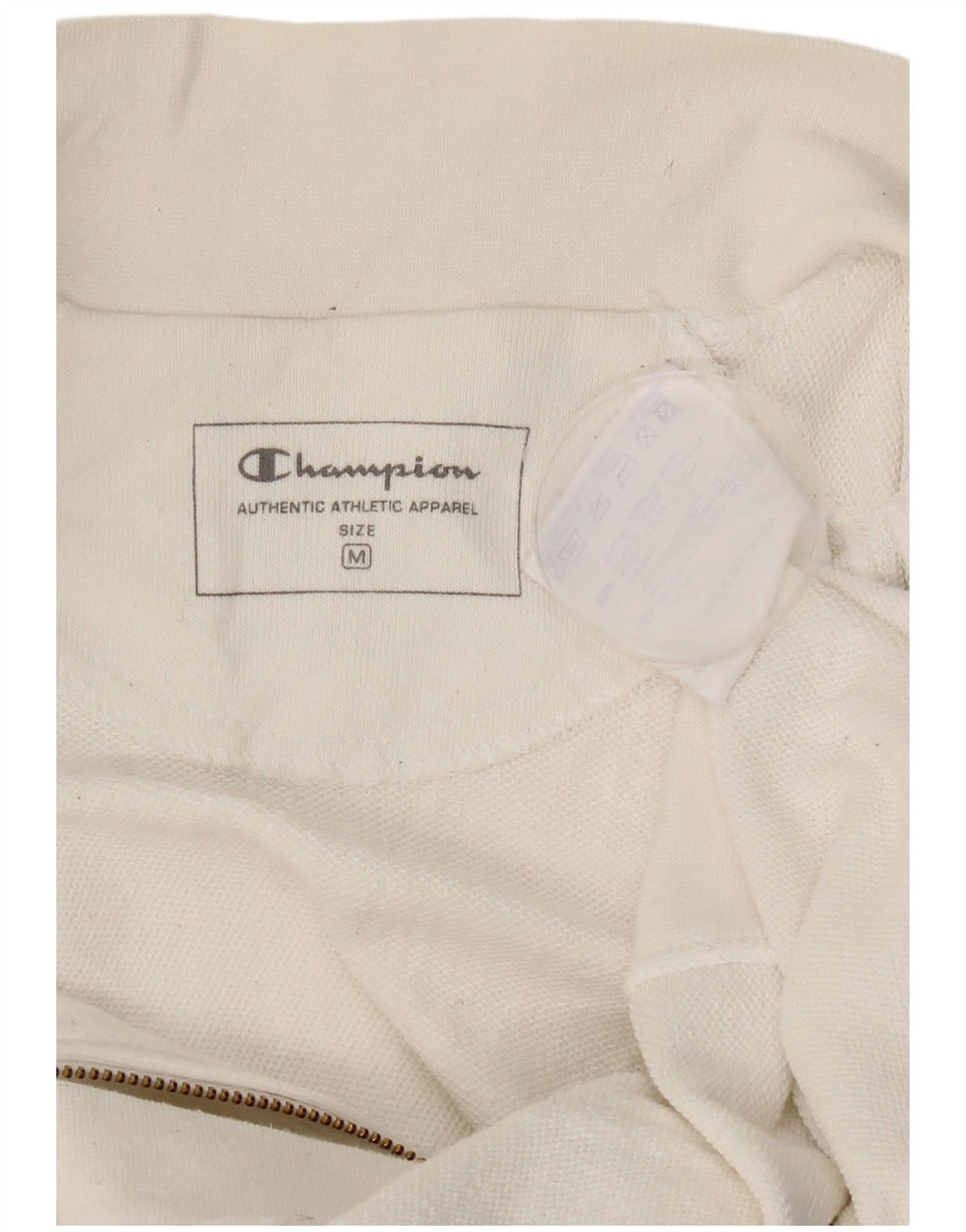 Champion Chaqueta de Chándal para Mujer UK 14 Mediana Algodón Blanco