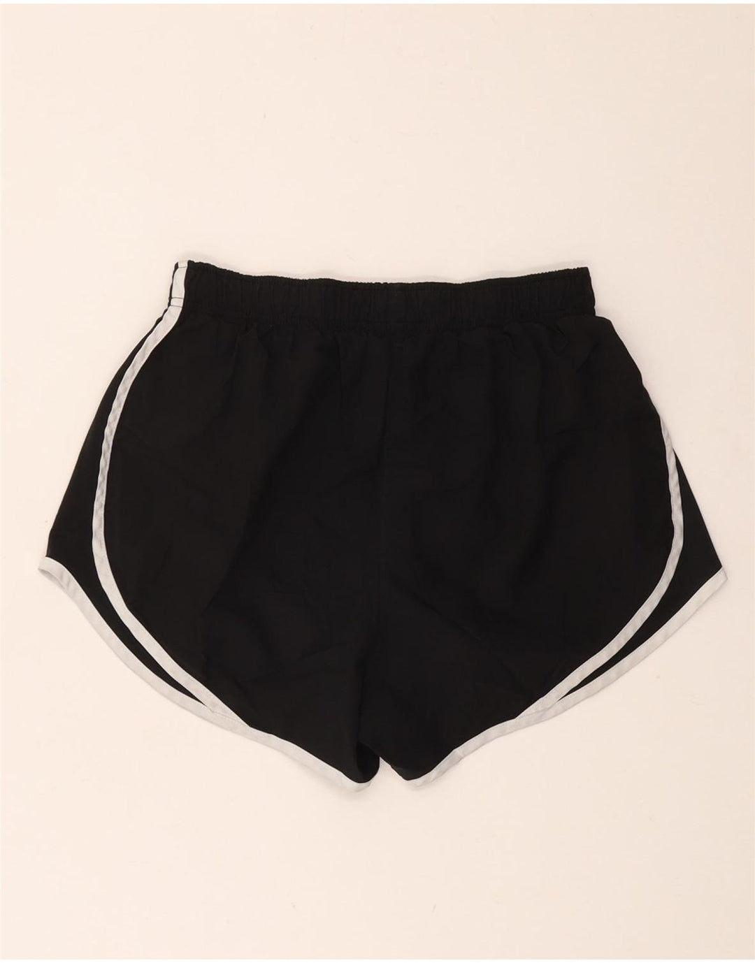 NIKE Pantalones cortos deportivos para mujer UK 8 Small Poliéster negro