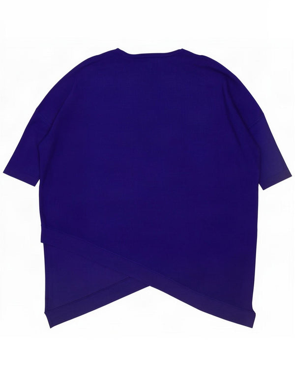Phase Eight Blusa extragrande asimétrica para mujer UK 44 Azul marino mediano