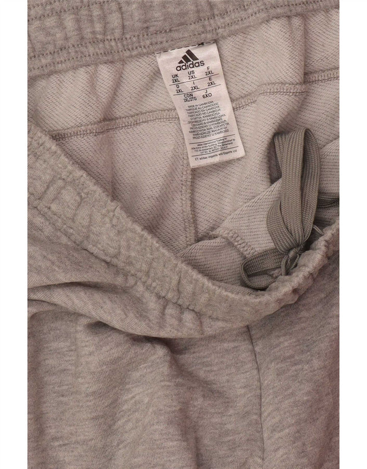 Adidas Pantalones de chándal para hombre Joggers 2XL Gris Poliéster