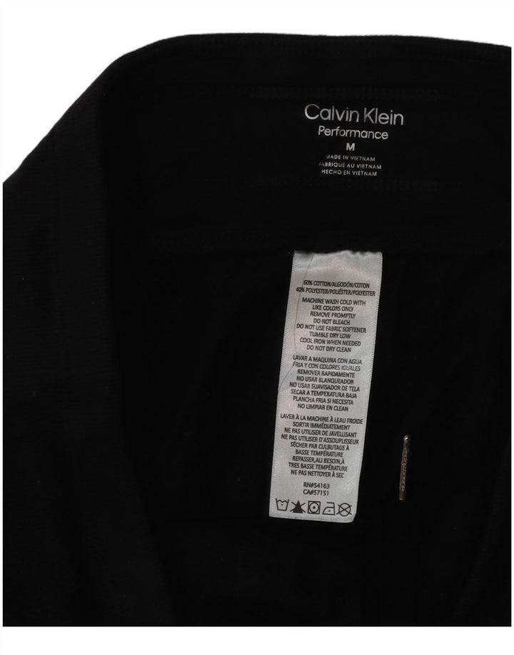 CALVIN KLEIN Pantalones de chándal gráficos para mujer Joggers UK 44 Mediano Negro