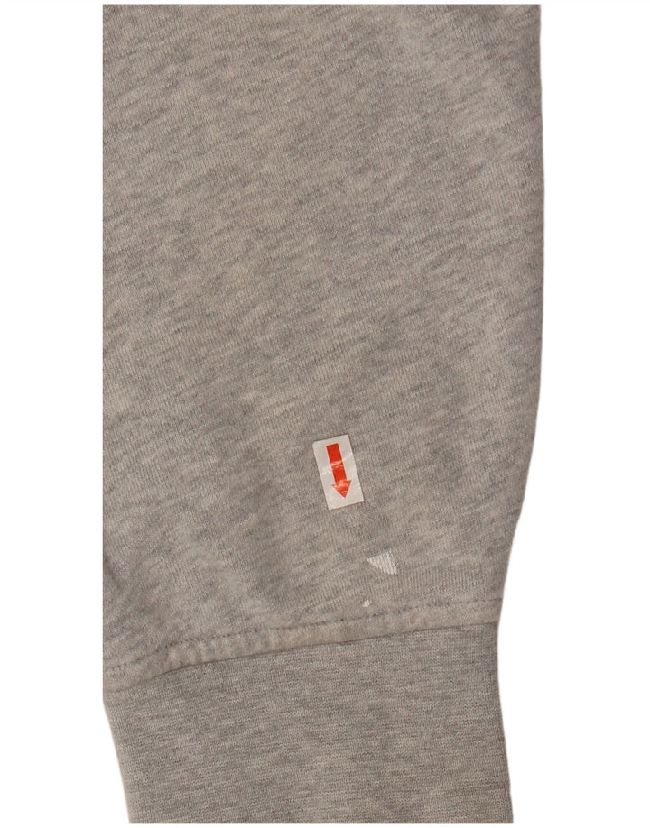 LACOSTE Sudadera con capucha y cremallera para hombre talla 5 grande algodón moteado gris