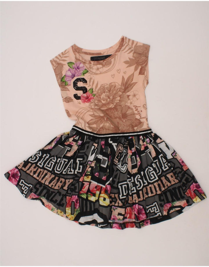 DESIGUAL Girls Abstract Pattern Swing Dress 5-6 Years Multicoloured Vintage Desigual and Second-Hand Desigual from Messina Hembry 