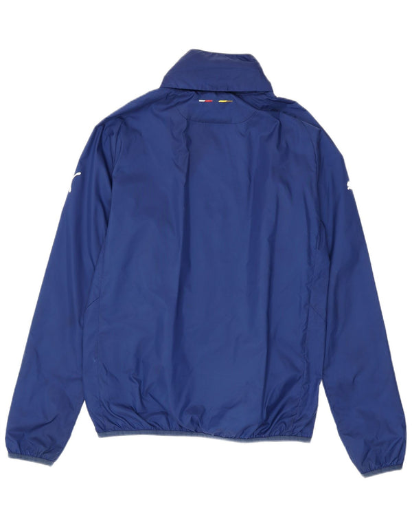 Puma Chaqueta impermeable con capucha Arsenal para hombre UK 38 Medium Blue Nylon